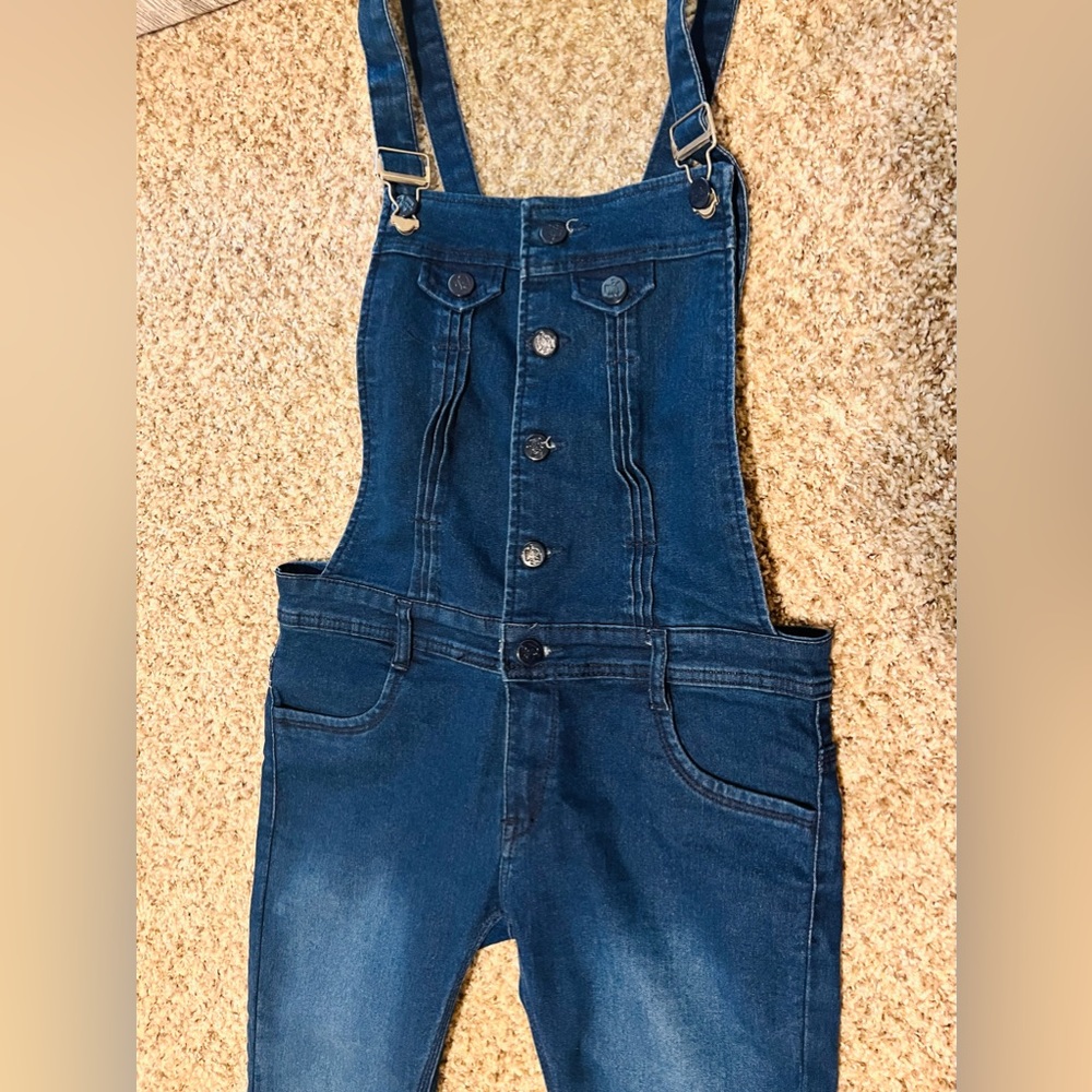 Skinny overalls